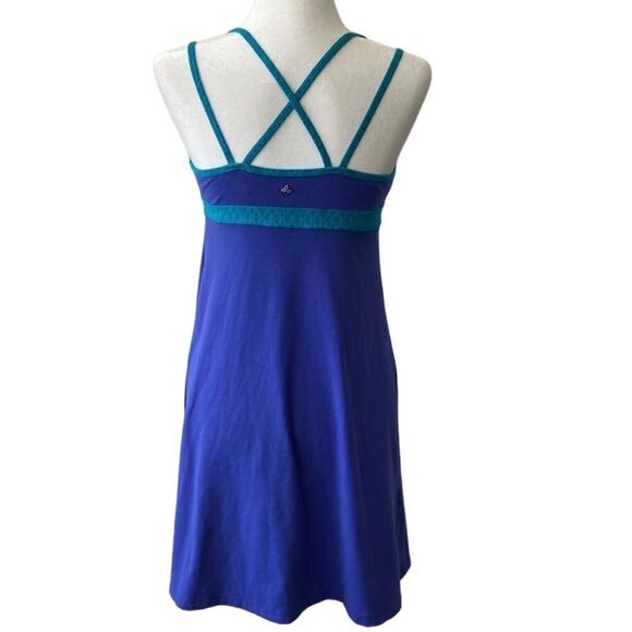 prAna Breathe Purple Strappy Dress Padded Recycled Poly SZ XS - Picture 2 of 14